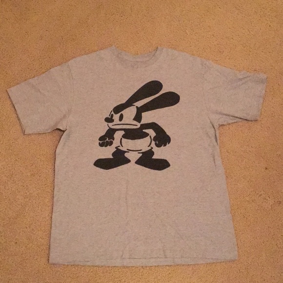 Disneys Gray Oswald Lucky Rabbit Tshirt 